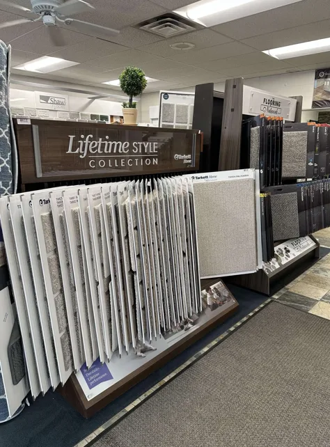 Tarkett Lifetime Style Collection carpet display