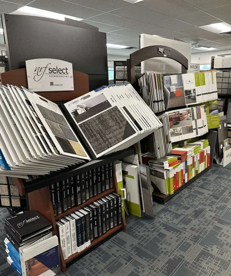 NRF Select commercial flooring sample display